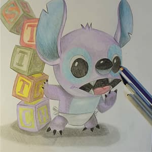 Ilustración de Stitch